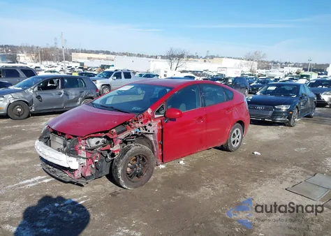 2013 Toyota Prius Three z USA, uszkodzony, nr VIN JTDKN3DUXD0354350